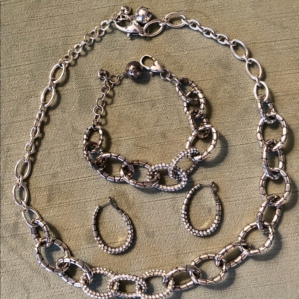 Brighton crystal jewelry set.